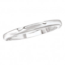 La Vie 14k White Gold Wedding Band