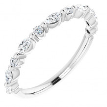 14K White 3/8 CTW Diamond Anniversary Band - 123502600P