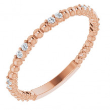 14K Rose 1/6 CTW Diamond Anniversary Band - 123105602P