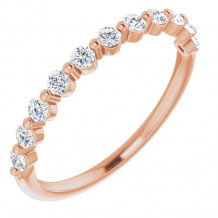 14K Rose 1/3 CTW Diamond Anniversary Band - 1236026020P