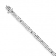 Quality Gold 14k White Gold AA Diamond Tennis Bracelet - X603WAA