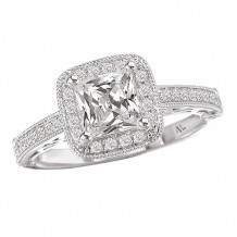 La Vie 14k White Gold Semi-Mount Diamond Engagement Ring