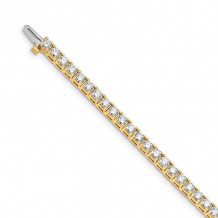 Quality Gold 14k Yellow Gold AAA Diamond Tennis Bracelet - X2044AAA