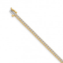 Quality Gold 14k Yellow Gold AA Diamond Tennis Bracelet - X601AA