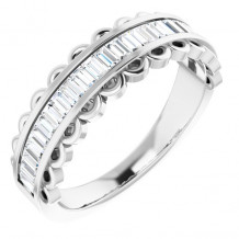 14K White 5/8 CTW Diamond Channel-Set Anniversary Band - 123694600P