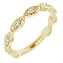 14K Yellow 1/5 CTW Diamond Infinity-Inspired Anniversary Band - 123409601P