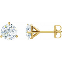 14K Yellow 1 CTW Diamond Stud Earrings - 6623360127P