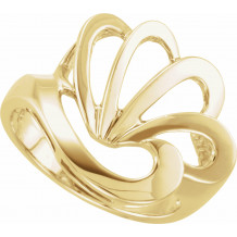 10K Yellow Freeform Ring - 51586272P