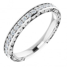 14K White 1/4 CTW Diamond Anniversary Band - 122460605P