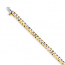 Quality Gold 14k Yellow Gold AA Diamond Tennis Bracelet - X733AA