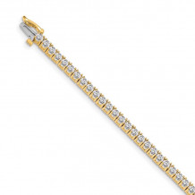 Quality Gold 14k Yellow Gold AAA Diamond Tennis Bracelet - X603AAA