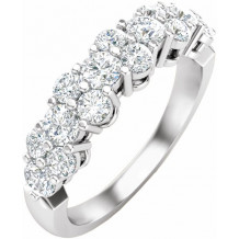 Platinum 1 CTW Diamond Anniversary Band - 653561603P