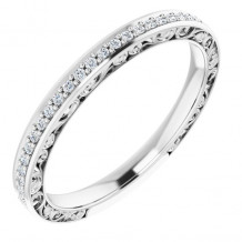 14K White 1/6 CTW Diamond Anniversary Band - 122460600P