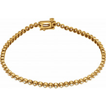 14K Yellow 1 CTW Diamond Line Bracelet - 65211860000P