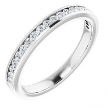 14K White 1/2 CTW Diamond Anniversary Band - 12298160046P