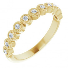 14K Yellow 1/6 CTW Diamond Anniversary Band - 123420605P