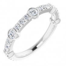 14K White 3/4 CTW Diamond Anniversary Band - 123606600P