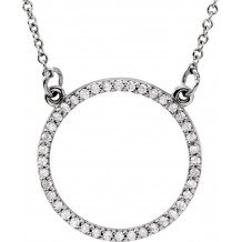 14K White 1/6 CTW Diamond 16 Necklace - 84155104P