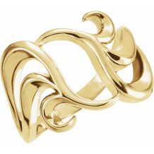 14K Yellow Freeform Ring - 547333034P