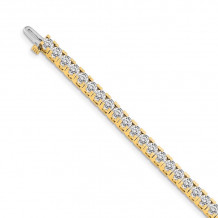 Quality Gold 14k Yellow Gold AA Diamond Tennis Bracelet - X2045AA