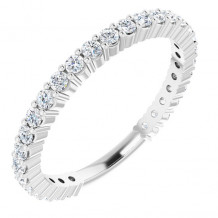 14K White 1/2 CTW Diamond Anniversary Band - 1236556004P