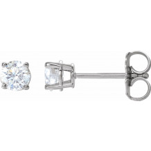 14K White 1/2 CTW Diamond Earrings - 187460058P