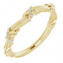 14K Yellow .06 CTW Diamond Anniversary Band - 123320601P