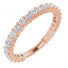 14K Rose 3/4 CTW Diamond Anniversary Band - 1236556002P