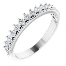 14K White 1/2 CTW Diamond Anniversary Band - 123864600P