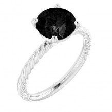 14K White Onyx Ring - 716261678P