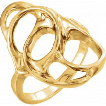 14K Yellow Freeform Ring - 525120111P