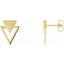 14K Yellow Geometric Earrings - 86914601P