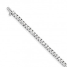 Quality Gold 14k White Gold A Diamond Tennis Bracelet - X733WA