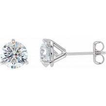 14K White 1/4 CTW Diamond Stud Earrings - 6623360115P