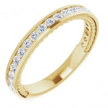 14K Yellow 1/2 CTW Diamond Anniversary Band - 124250601P