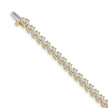 Quality Gold 14k Yellow Gold AA Diamond Tennis Bracelet - X2844AA