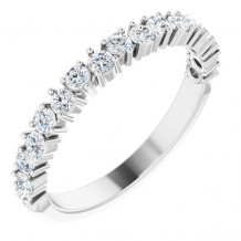 14K White 1/2 CTW Diamond Anniversary Band - 123900600P