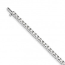 Quality Gold 14k White Gold A Diamond Tennis Bracelet - X2044WA