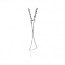 14k White Gold Breuning Diamond Pendant