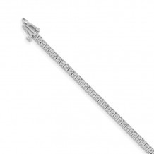 Quality Gold 14k White Gold A Diamond Tennis Bracelet - X600WA