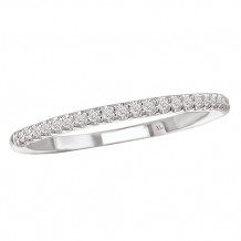 14k White Gold Complete Diamond Wedding Band