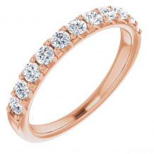 14K Rose 1/2 CTW Diamond Anniversary Band - 123041606P