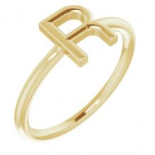 14K Yellow Initial R Ring - 51895204P