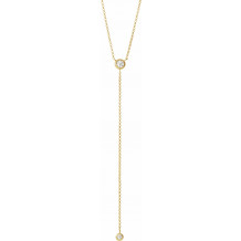 14K Yellow 1/5 CTW Diamond Y 15-17 Necklace - 65346560001P