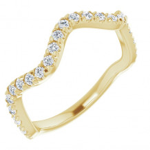 14K Yellow 1/3 CTW French-Set Diamond Anniversary Band - 124111601P