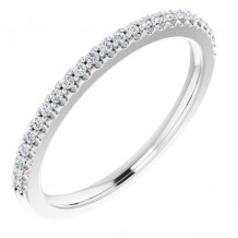 14K White 1/8 CTW Diamond Anniversary Band - 123194600P