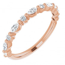 14K Rose 3/8 CTW Diamond Anniversary Band - 123502602P