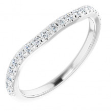 Platinum 1/4 CTW Diamond Matching Band - 123447615P