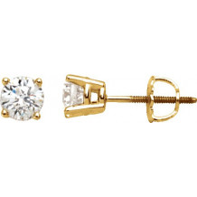 14K Yellow 1/2 CTW Diamond Stud Earrings - 6753560018P