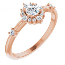 14K Rose 3/8 CTW Diamond Ring - 720886055P